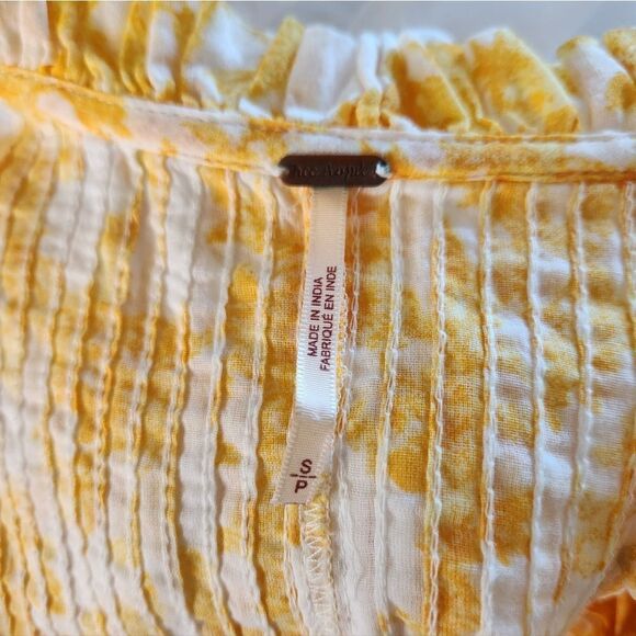 Free People Marigold Print Tunic Dress Size Small - Picture 7 of 8